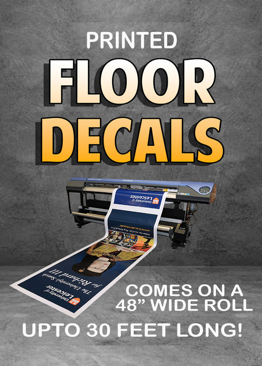 Printed Floor Decals up to 30ft long
